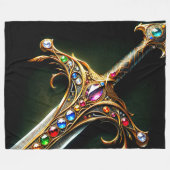 Sword Fleece Deken (Voorkant (Horizontaal))