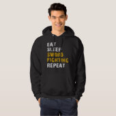 Sword-gevecht eten hoodie (Voorkant volledig)