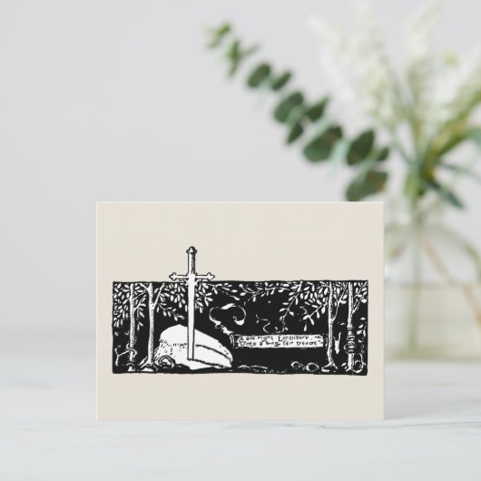 Sword in de steen briefkaart (Staand voorkant)