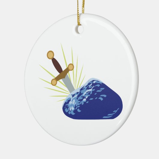 Sword in steen keramisch ornament (Links)