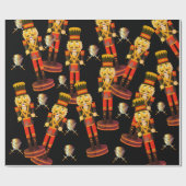 Sword Nutkraker Soldaat-kerstpapier Cadeaupapier (Vlak)