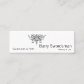 Sword of Justice (met Scales) Mini Visitekaartje (Voorkant)