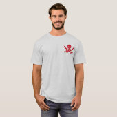 Sword Pirate Jolly Roger T-Shirt (Voorkant volledig)