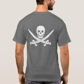 Sword Pirate Jolly Roger T-Shirt (Achterkant)