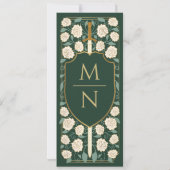 Sword & Schilder Medieval Fantasy Sparen de Datum Kaart (Achterkant)