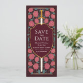 Sword & Schilder Medieval Fantasy Sparen de Datum Kaart (Staand voorkant)