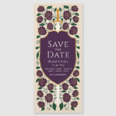 Sword & Schilder Medieval Fantasy Sparen de Datum Magnetische Uitnodiging (Voorkant)