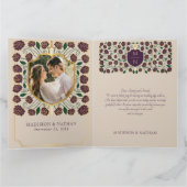 Sword & Shield Medieval Fantasy Monogram Weddensch Bedankkaart (Binnen)