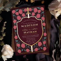 Sword & Shield Medieval Fantasy Monogram Weddensch