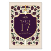 Sword & Shield Medieval Fantasy Monogram Weddensch Kaart (Achterkant)