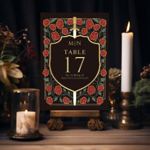 Sword & Shield Medieval Fantasy Monogram Weddensch