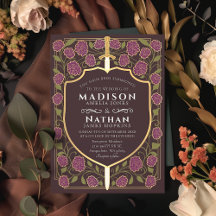 Sword & Shield Medieval Fantasy Monogram Weddensch