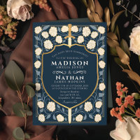 Sword & Shield Medieval Fantasy Monogram Weddensch