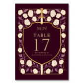 Sword & Shield Medieval Fantasy Monogram Weddensch Kaart (Achterkant)