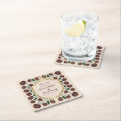 Sword & Shield Medieval Fantasy Monogram Weddensch Kartonnen Onderzetters (Insitu)