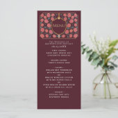 Sword & Shield Medieval Fantasy Monogram Weddensch Menu (Staand voorkant)