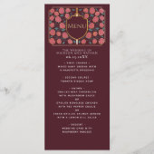 Sword & Shield Medieval Fantasy Monogram Weddensch Menu (Voorkant)