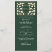 Sword & Shield Medieval Fantasy Monogram Weddensch Menu (Voorkant)