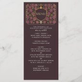 Sword & Shield Medieval Fantasy Monogram Weddensch Menu (Voorkant)