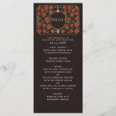 Sword & Shield Medieval Fantasy Monogram Weddensch Menu (Voorkant)