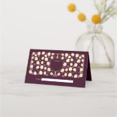 Sword & Shield Medieval Fantasy Monogram Weddensch Plaatskaartje (Voorkant)