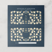 Sword & Shield Medieval Fantasy Monogram Weddensch Plaatskaartje (Buitenkant ongevouwen)