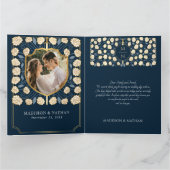 Sword Shield Middeleeuwse Fantasy Monogram Huwelij Bedankkaart (Binnen)