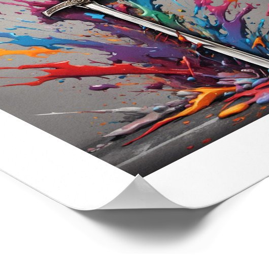 Sword Striking Ground Poster (Hoek)