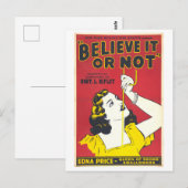  Sword Swallower Advertentie Briefkaart (Voorkant / Achterkant)