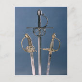 Sword van de infanterieofficier briefkaart (Voorkant)