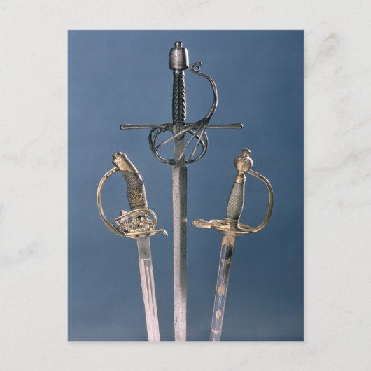 Sword van de infanterieofficier briefkaart (Voorkant)