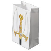 Sword van de messengtemplar klein cadeauzakje (Achterkant Gekanteld)