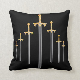 Sword van de riddertempelkussen kussen