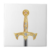 Sword van een Knight Templar Tegeltje (Voorkant)