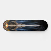 Sword van licht fractaal kunstdeksel skateboard (Horizontaal)