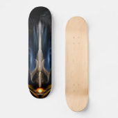 Sword van licht fractaal kunstdeksel skateboard (Voorkant)