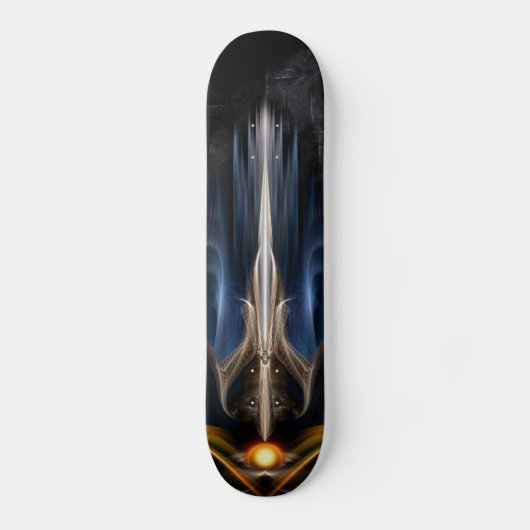 Sword van licht fractaal kunstdeksel skateboard (Voorkant)