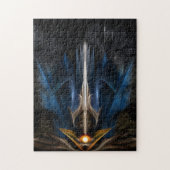Sword van lichte fractale kunst legpuzzel (Verticaal)