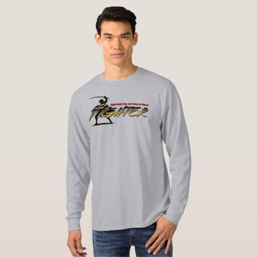Swordfighter | Men's Long Sleeve T-shirt (Voorkant volledig)
