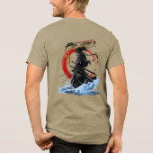 Swordfighter | Men's Long Sleeve Tri-Blend Shirt (Achterkant)