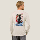 Swordfighter | Men's Long Sleeve  Tri-Blend Shirt (Achterkant)