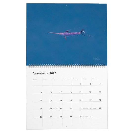 Swordfish Only Calendar 2026 Kalender (Dec 2027)