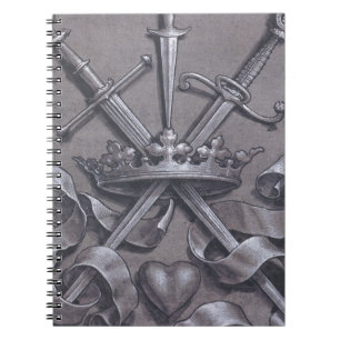 Swords Crown and Heart Notitieboek