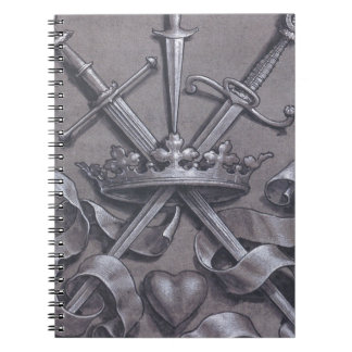 Swords Crown and Heart Notitieboek