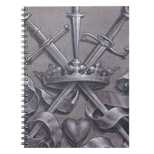 Swords Crown and Heart Notitieboek (Voorkant)