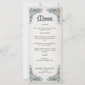 Swords Gamer Fantasy Wedding Menu (Voorkant)