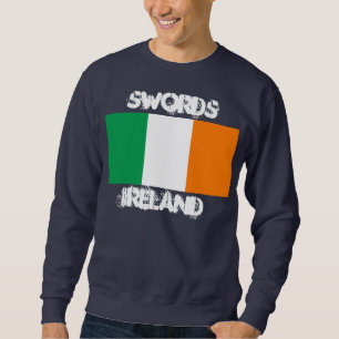 Swords, Ireland with Irish flag Trui