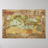 Swords of Kos: Mediterranean Campaign Map Poster (Voorkant)