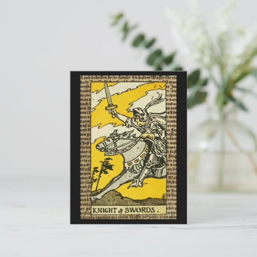 Swords Tarot Briefkaart (Staand voorkant)