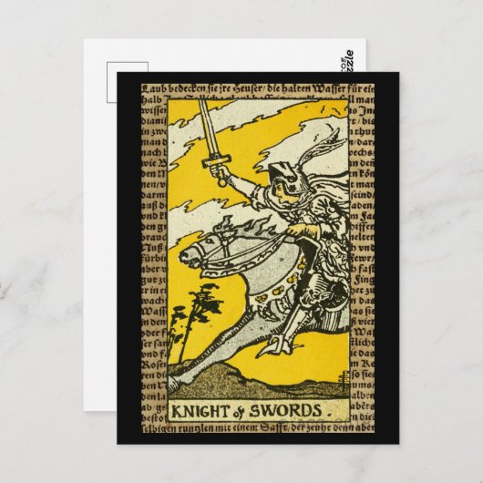 Swords Tarot Briefkaart (Voorkant / Achterkant)